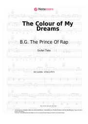 Noten, Akkorde B.G. The Prince Of Rap - The Colour of My Dreams