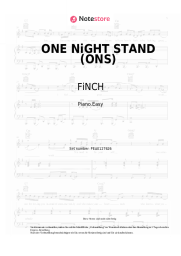 Noten, Akkorde FiNCH, Katja Krasavice, Luca-Dante Spadafora, Niklas Dee - ONE NiGHT STAND (ONS)