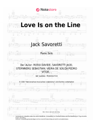 Noten, Akkorde Jack Savoretti - Love Is on the Line