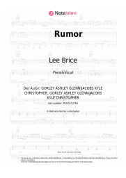 Noten, Akkorde Lee Brice - Rumor