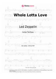 Noten, Akkorde Led Zeppelin - Whole Lotta Love