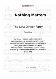 Noten, Akkorde The Last Dinner Party - Nothing Matters