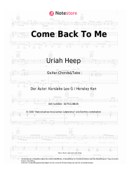 undefined Uriah Heep - Come Back To Me