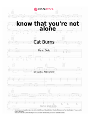 undefined Cat Burns - know that you're not alone