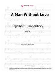 Noten, Akkorde Engelbert Humperdinck - A Man Without Love