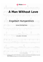 Noten, Akkorde Engelbert Humperdinck - A Man Without Love