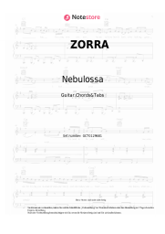 Noten, Akkorde Nebulossa - ZORRA