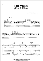 Noten, Akkorde Radiohead - Exit Music (For A Film)