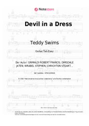 Noten, Akkorde Teddy Swims - Devil in a Dress