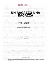Noten, Akkorde The Kolors - UN RAGAZZO UNA RAGAZZA