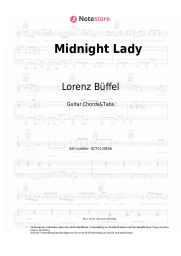 Noten, Akkorde Lorenz Büffel, Knossi - Midnight Lady