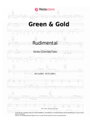 Noten, Akkorde Rudimental, Skepsis, Charlotte Plank, Riko Dan - Green & Gold