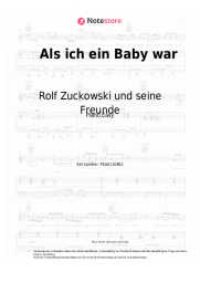 Noten, Akkorde Rolf Zuckowski und seine Freunde - Als ich ein Baby war