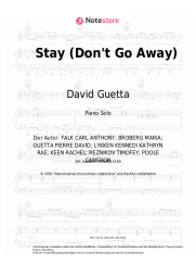 undefined David Guetta, RAYE - Stay (Don't Go Away)