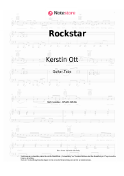 Noten, Akkorde Kerstin Ott - Rockstar