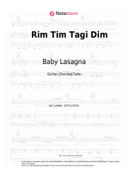 Noten, Akkorde Baby Lasagna - Rim Tim Tagi Dim