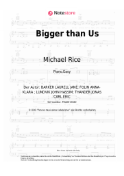 Noten, Akkorde Michael Rice - Bigger than Us