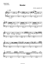 Noten, Akkorde AYLIVA, Apache 207 - Wunder