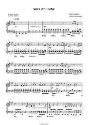 Noten, Akkorde Rammstein - Was Ich Liebe