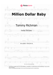 Noten, Akkorde Tommy Richman - Million Dollar Baby