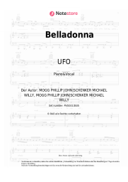 Noten, Akkorde UFO - Belladonna