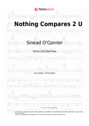 Noten, Akkorde Sinead O'Connor - Nothing Compares 2 U