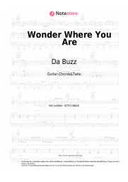 undefined Da Buzz - Wonder Where You Are