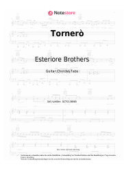 Noten, Akkorde Esteriore Brothers - Tornerò