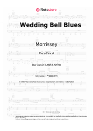 Noten, Akkorde Morrissey - Wedding Bell Blues