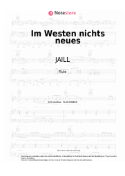 Noten, Akkorde JAILL -  Im Westen nichts neues
