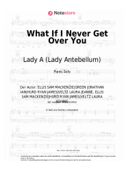 Noten, Akkorde Lady A (Lady Antebellum) - What If I Never Get Over You