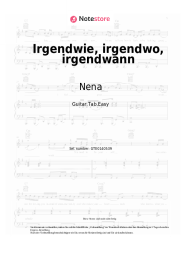 Noten, Akkorde Nena - Irgendwie, irgendwo, irgendwann