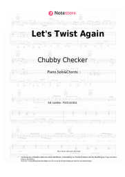 Noten, Akkorde Chubby Checker - Let's Twist Again
