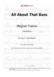 Noten, Akkorde Meghan Trainor - All About That Bass