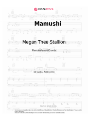 Noten, Akkorde Megan Thee Stallion, Yuki Chiba - Mamushi