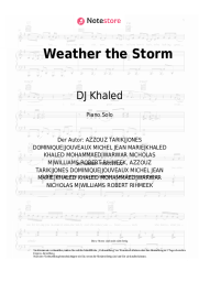 Noten, Akkorde DJ Khaled, Meek Mill, Lil Baby - Weather the Storm