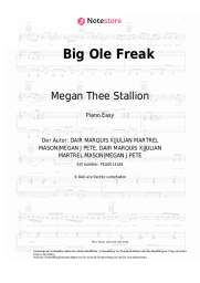 Noten, Akkorde Megan Thee Stallion - Big Ole Freak