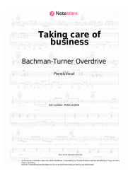 undefined Bachman-Turner Overdrive - Taking care of business