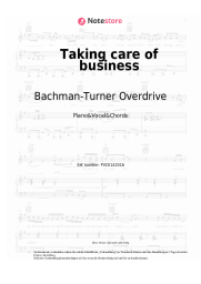 undefined Bachman-Turner Overdrive - Taking care of business