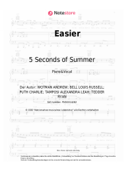 Noten, Akkorde 5 Seconds of Summer - Easier