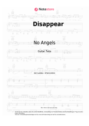 Noten, Akkorde No Angels - Disappear