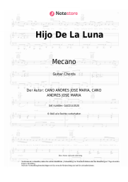 Noten, Akkorde Mecano - Hijo De La Luna