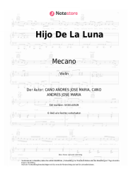 Noten, Akkorde Mecano - Hijo De La Luna