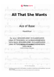 Noten, Akkorde Ace of Base - All That She Wants
