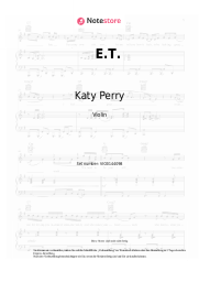 Noten, Akkorde Katy Perry - E.T.
