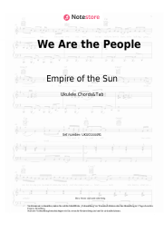 Noten, Akkorde Empire of the Sun - We Are the People