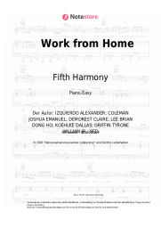 Noten, Akkorde Fifth Harmony, Ty Dolla Sign - Work from Home