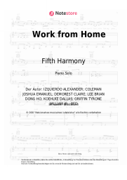 Noten, Akkorde Fifth Harmony, Ty Dolla Sign - Work from Home