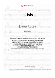 Noten, Akkorde Joyner Lucas, Logic - Isis