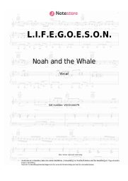 Noten, Akkorde Noah and the Whale - L.I.F.E.G.O.E.S.O.N.